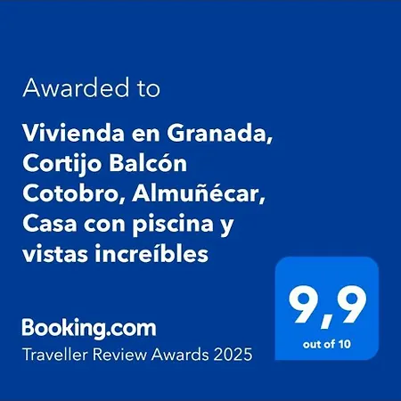 Vivienda En Granada, Cortijo Balcon Cotobro, Almunecar, Casa Con Piscina Y Vistas Increibles בית נופש *